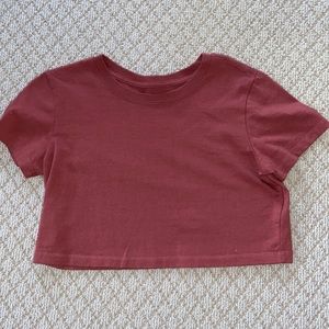 rust boxy shirt from urban outfitters